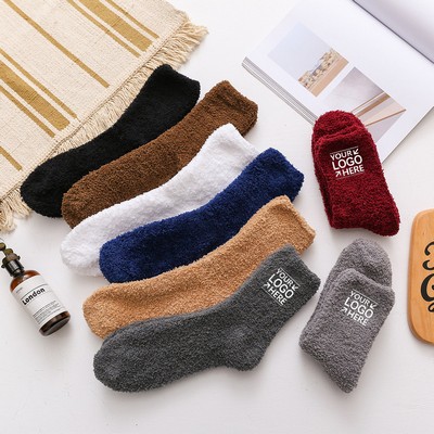 Super-soft coral fleece socks 